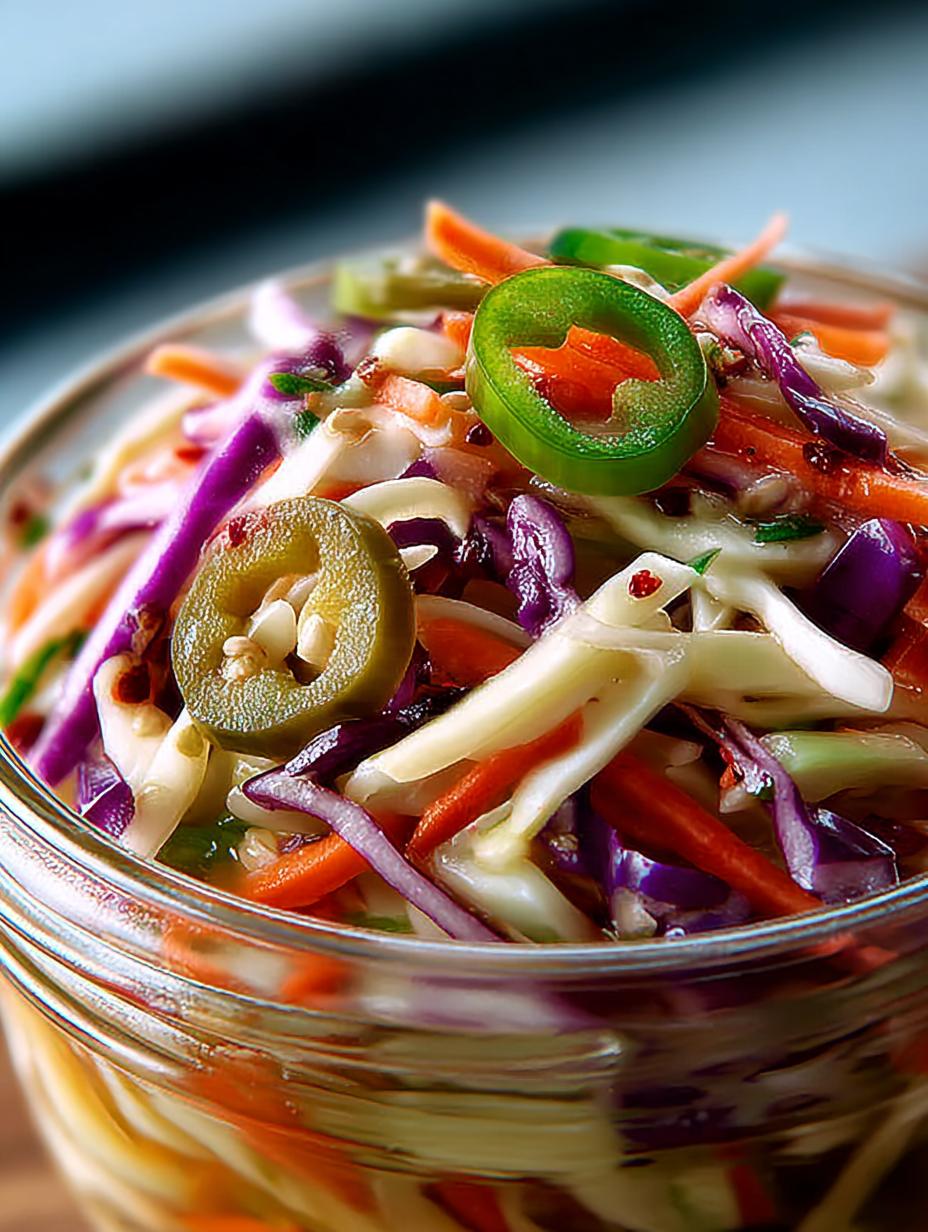 Sweet Spicy Pickle Slaw