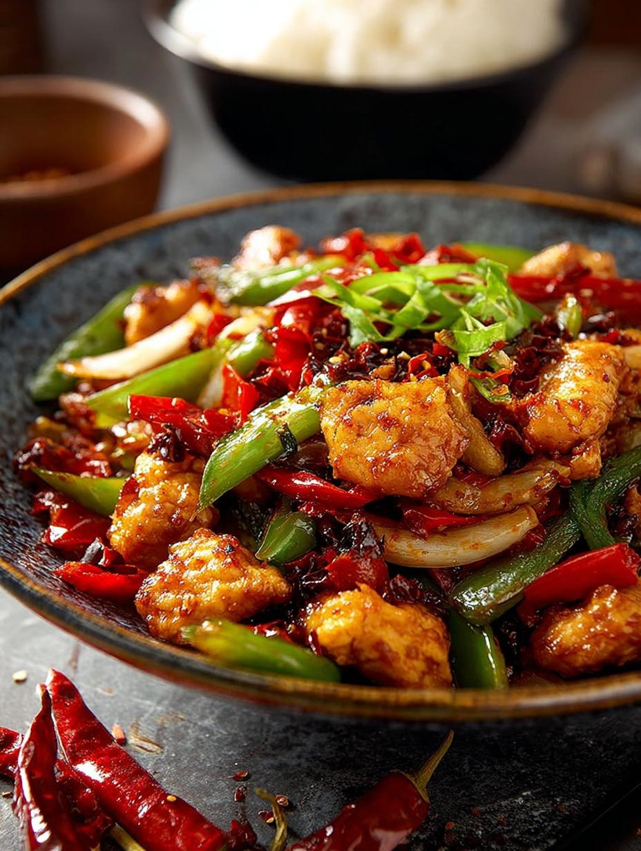 30-Minute Spicy Szechuan Chicken Stir Fry Recipe - Szechuan Chicken Stir Fry - additional detail