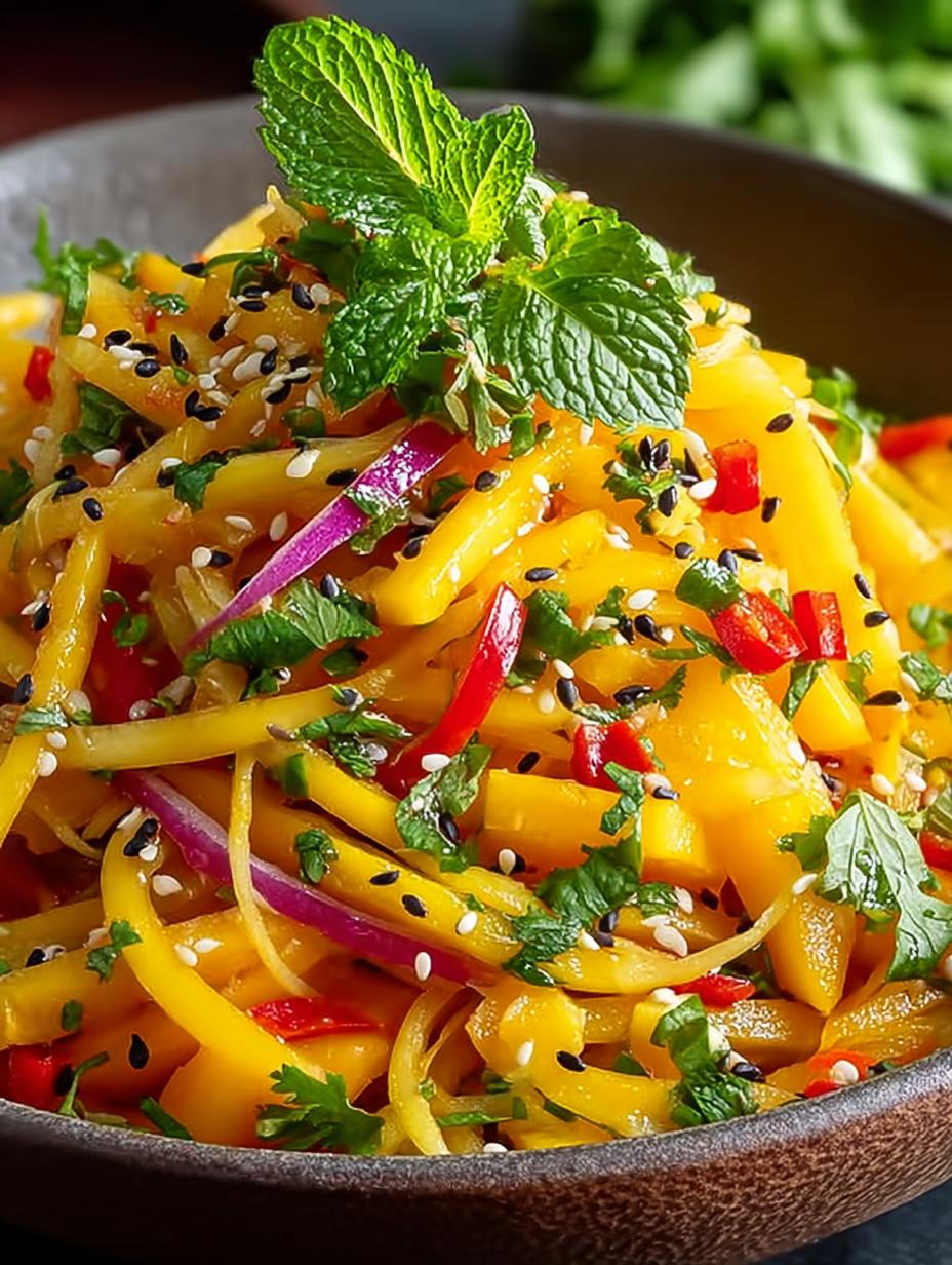 Thai Mango Salad: 5 Zesty Ways to Enjoy This Delightful Dish - Thai Mango Salad - additional detail