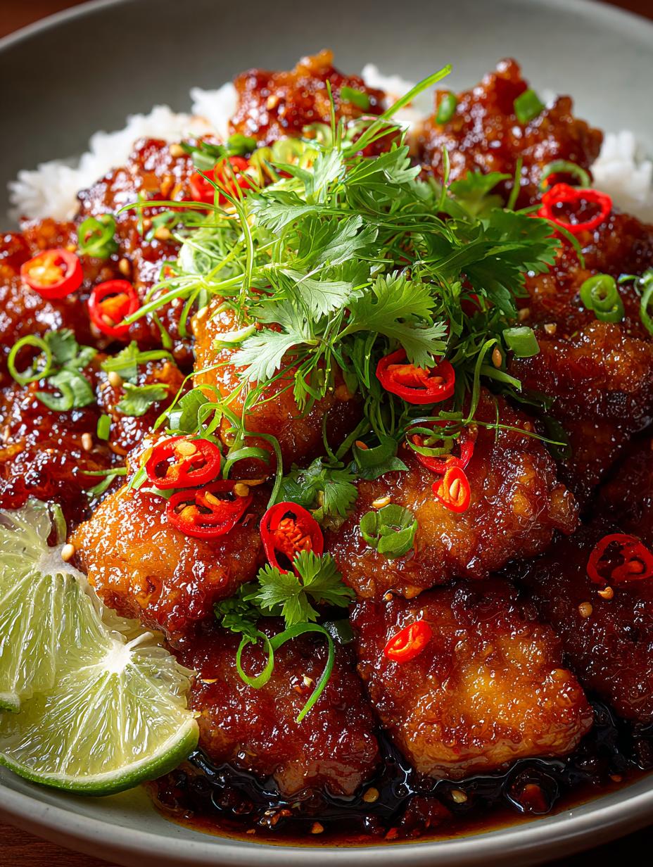 Thai Sweet Chili Chicken: Crispy, Sticky Sensation 4 Thai Sweet Chili Chicken: Crispy, Sticky Sensation - Thai Sweet Chili Chicken - main visual representation