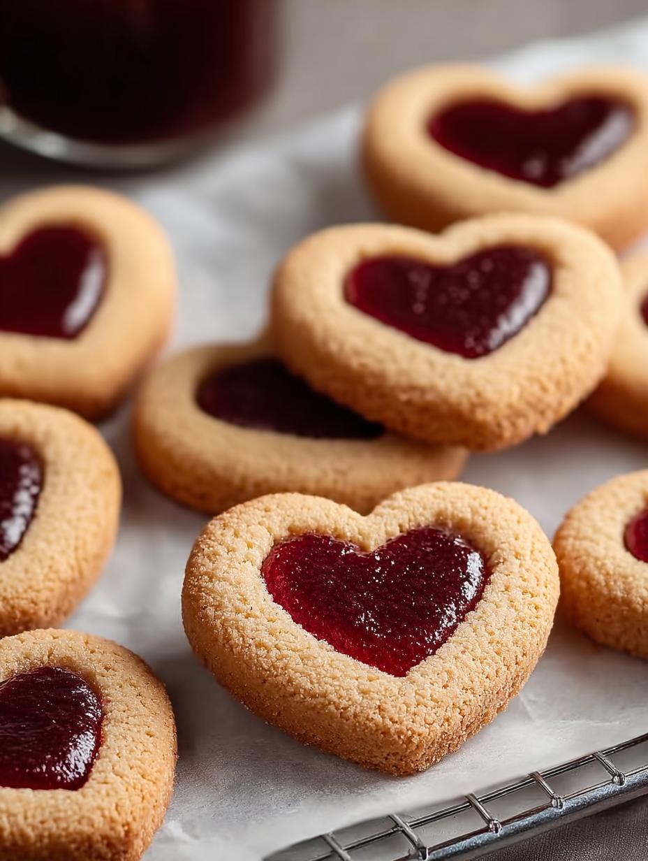 Thumbprint Heart Cookies