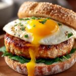 Turkey Sausage Breakfast Sandwich