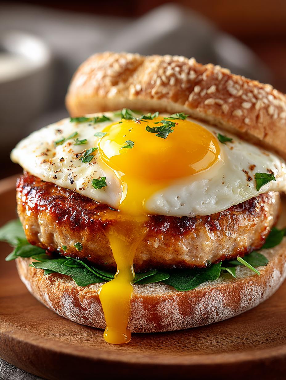Turkey Sausage Breakfast Sandwich