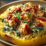 Tuscan Chicken Spaghetti Squash