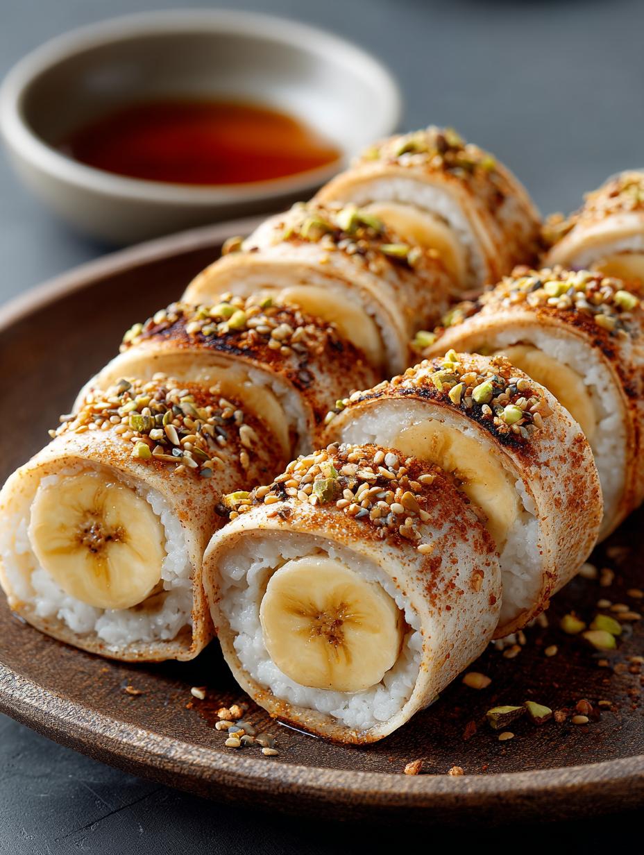 Warm Banana Sushi Rolls: 5 Sweet Ways to Enjoy Them 5 Warm Banana Sushi Rolls: 5 Sweet Ways to Enjoy Them - Warm Banana Sushi Rolls - additional detail