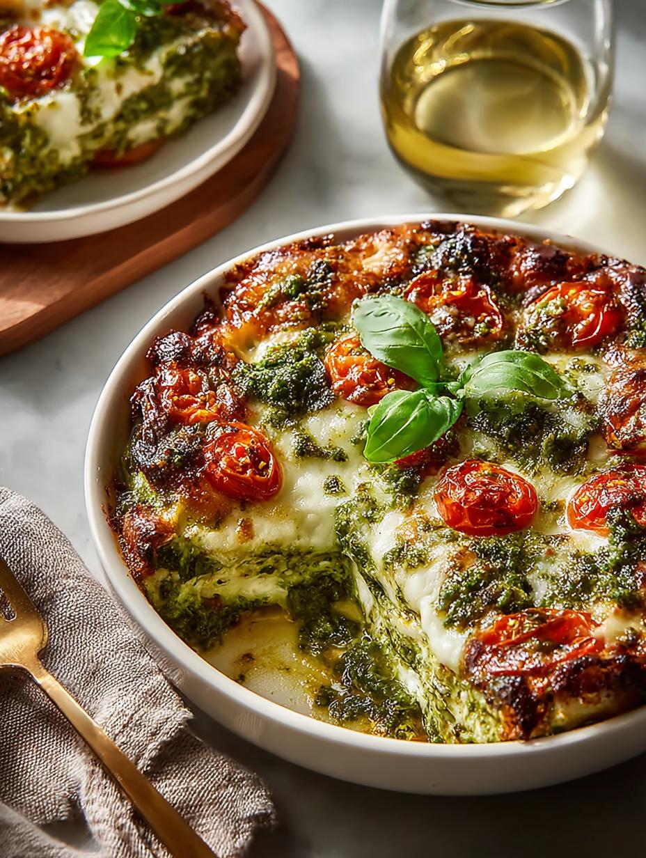 Delicious White Bean Pesto Bake for Cozy Evenings - White Bean Pesto Bake - additional detail