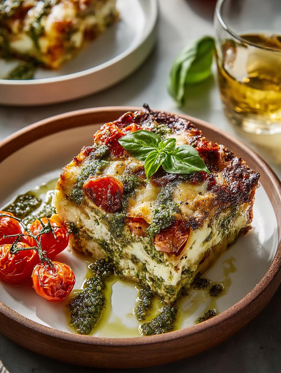 White Bean Pesto Bake