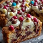 White Chocolate Brownie Pizza