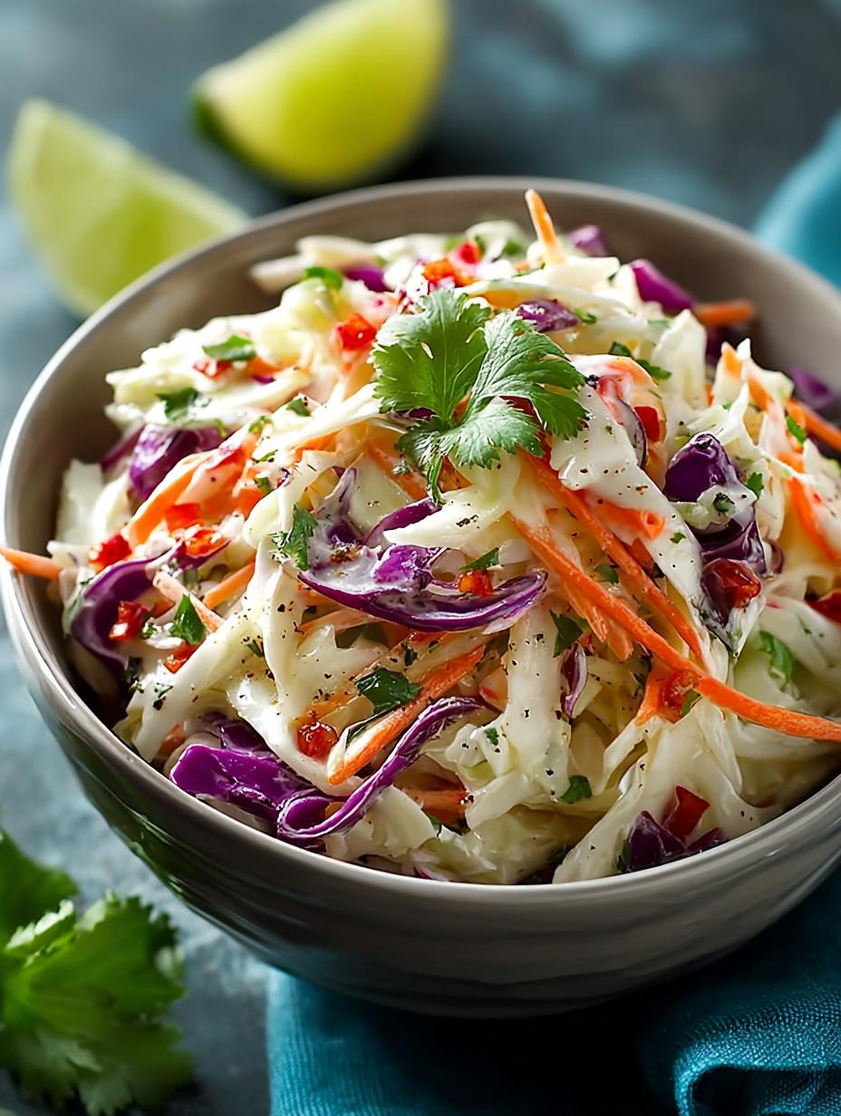 Zesty Mexican Coleslaw with Cilantro and Lime Dressing 4 Zesty Mexican Coleslaw with Cilantro and Lime Dressing - Zesty Mexican Coleslaw with - main visual representation