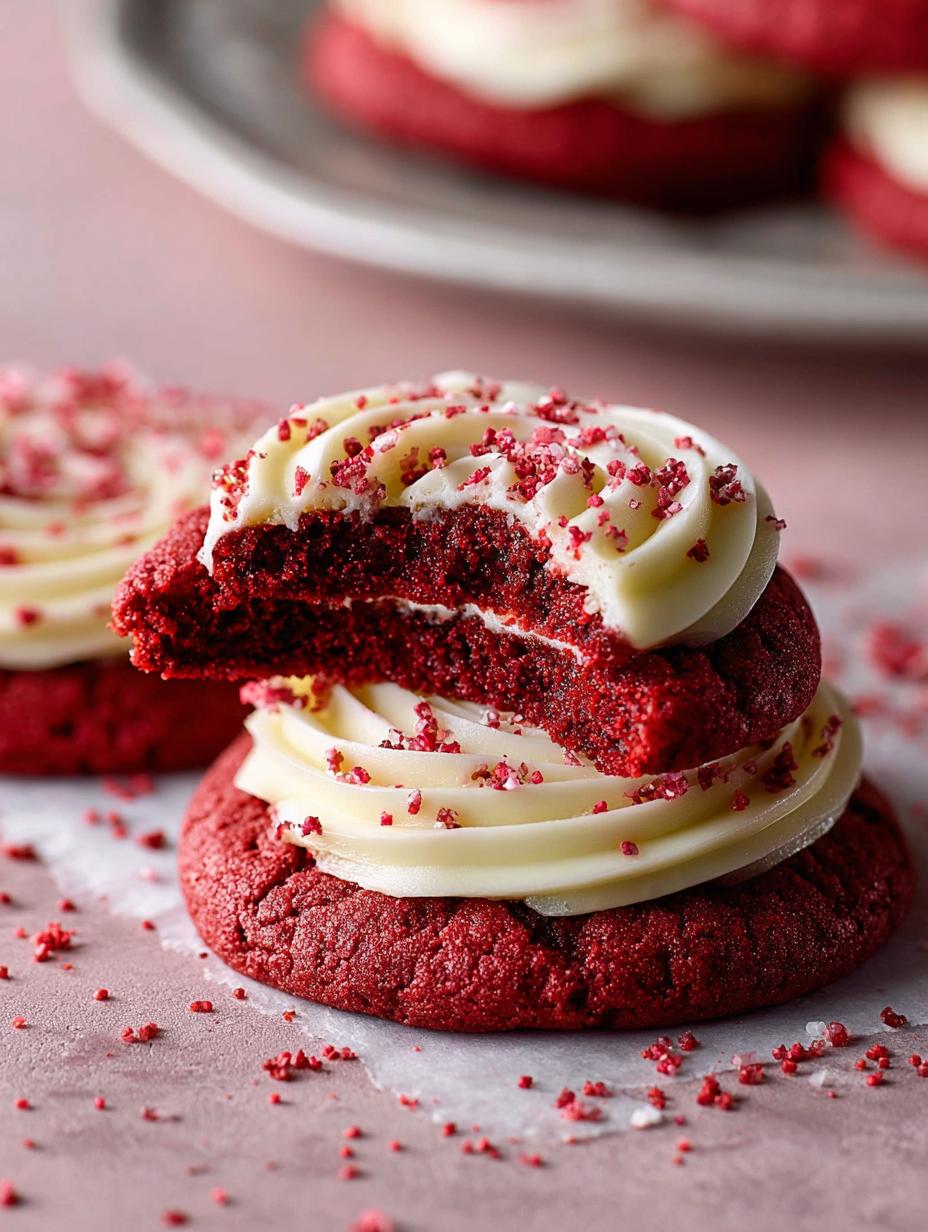 #comment 3657: Irresistible Frosted Red Velvet Cupcake Cookies - #comment 3657 - main visual representation