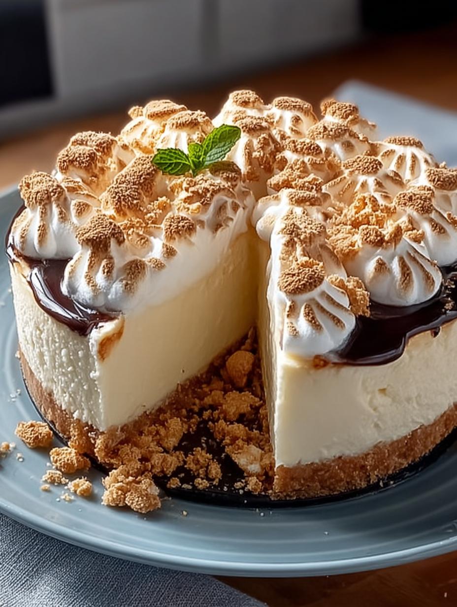 Bake Marshmallow Cheesecake Dreamy