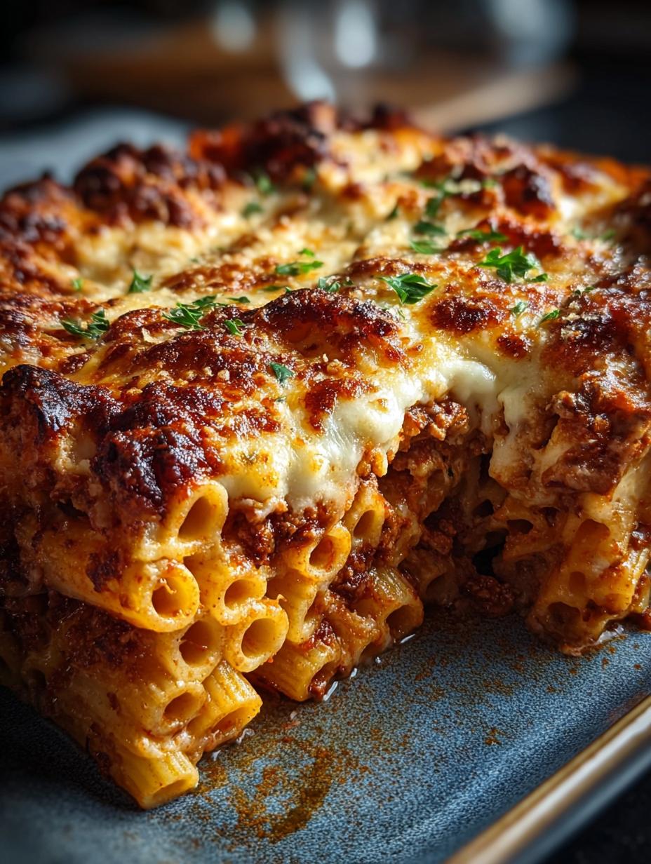Baked Ziti with Three Cheeses: Comforting Italian Delight 4 Baked Ziti with Three Cheeses: Comforting Italian Delight - Baked Ziti with Three - main visual representation