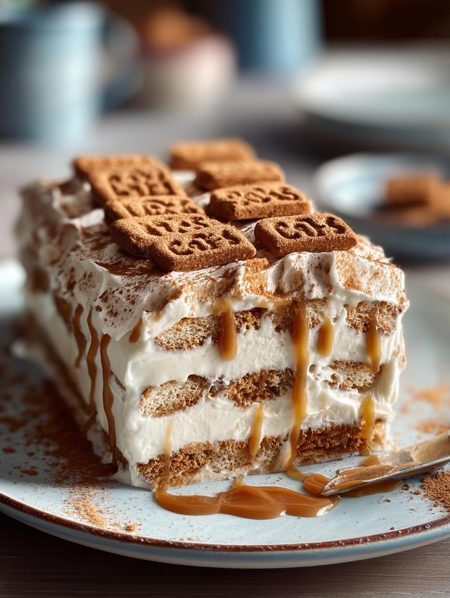 Biscoff Icebox Cake: 5 Layers of Heavenly Delight 4 Biscoff Icebox Cake: 5 Layers of Heavenly Delight - Biscoff Icebox Cake - main visual representation