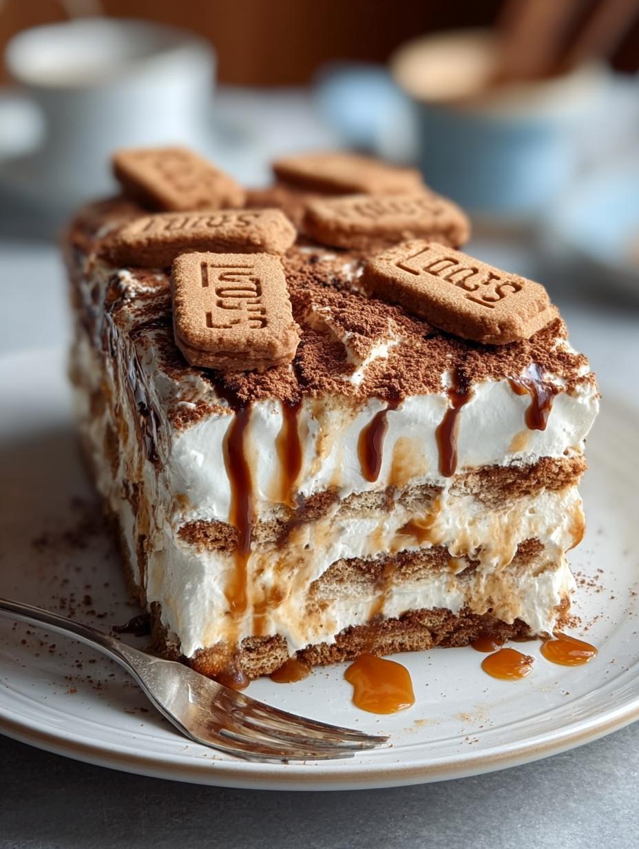 Biscoff Icebox Cake: 5 Layers of Heavenly Delight - Biscoff Icebox Cake - additional detail