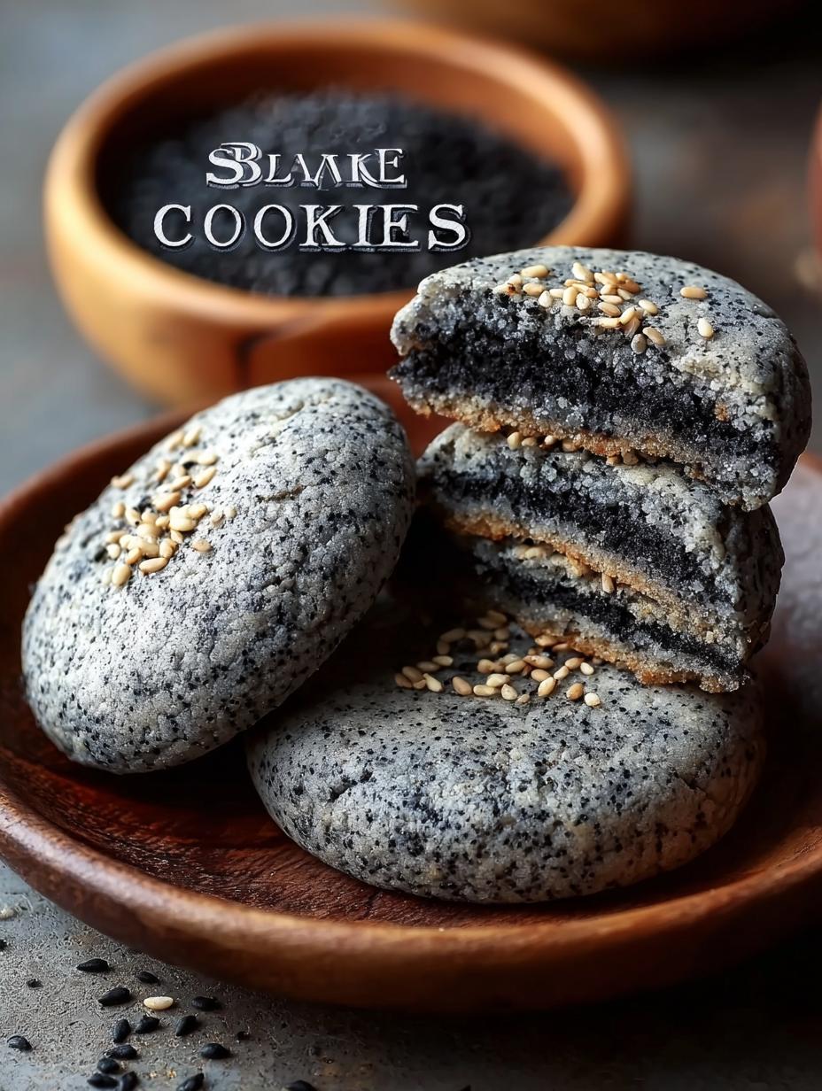 Delicious Black Sesame Cookies: 12 Unique Treats 5 Delicious Black Sesame Cookies: 12 Unique Treats - Black Sesame Cookies - additional detail