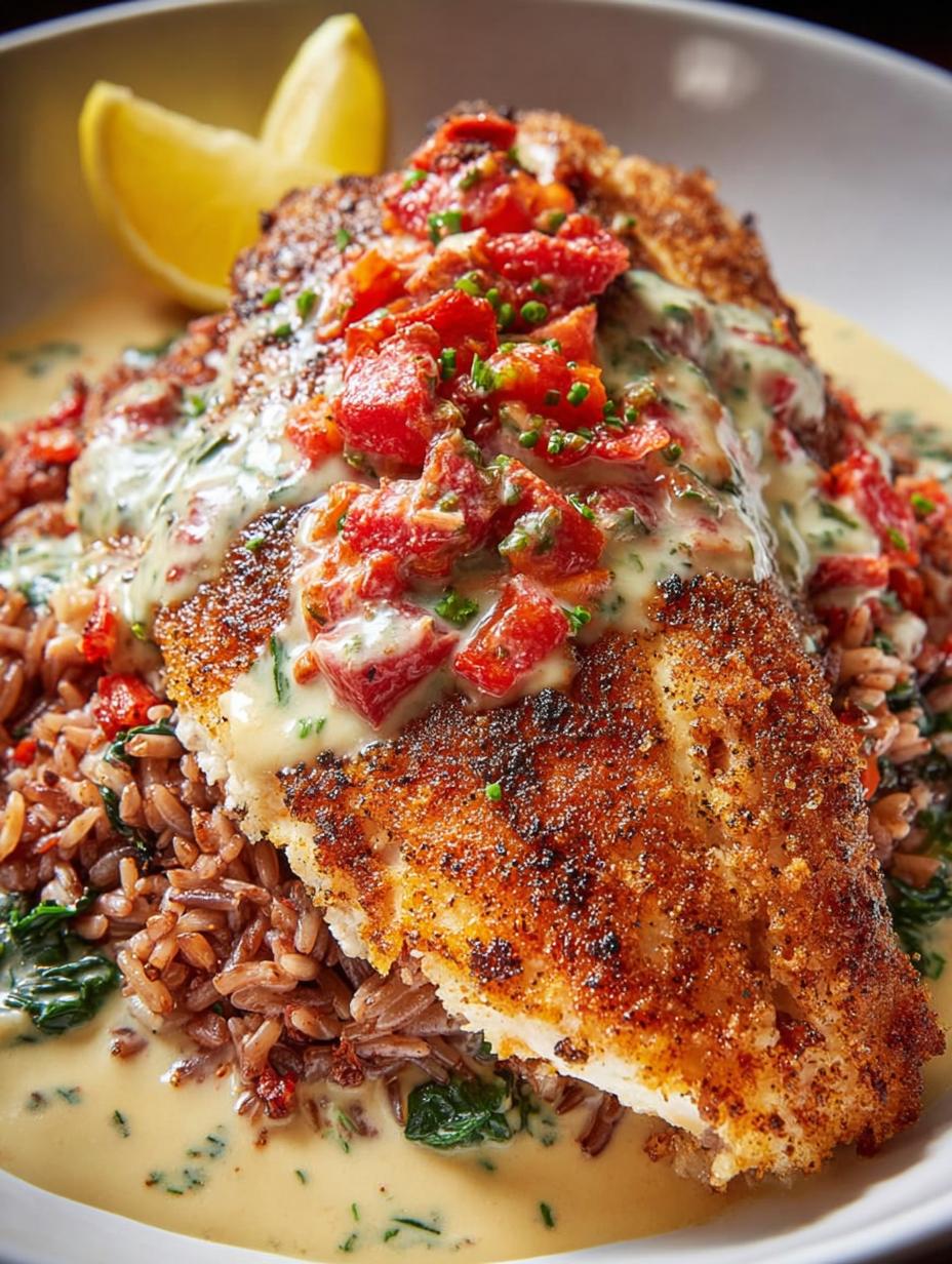 Blackened Catfish with Cream