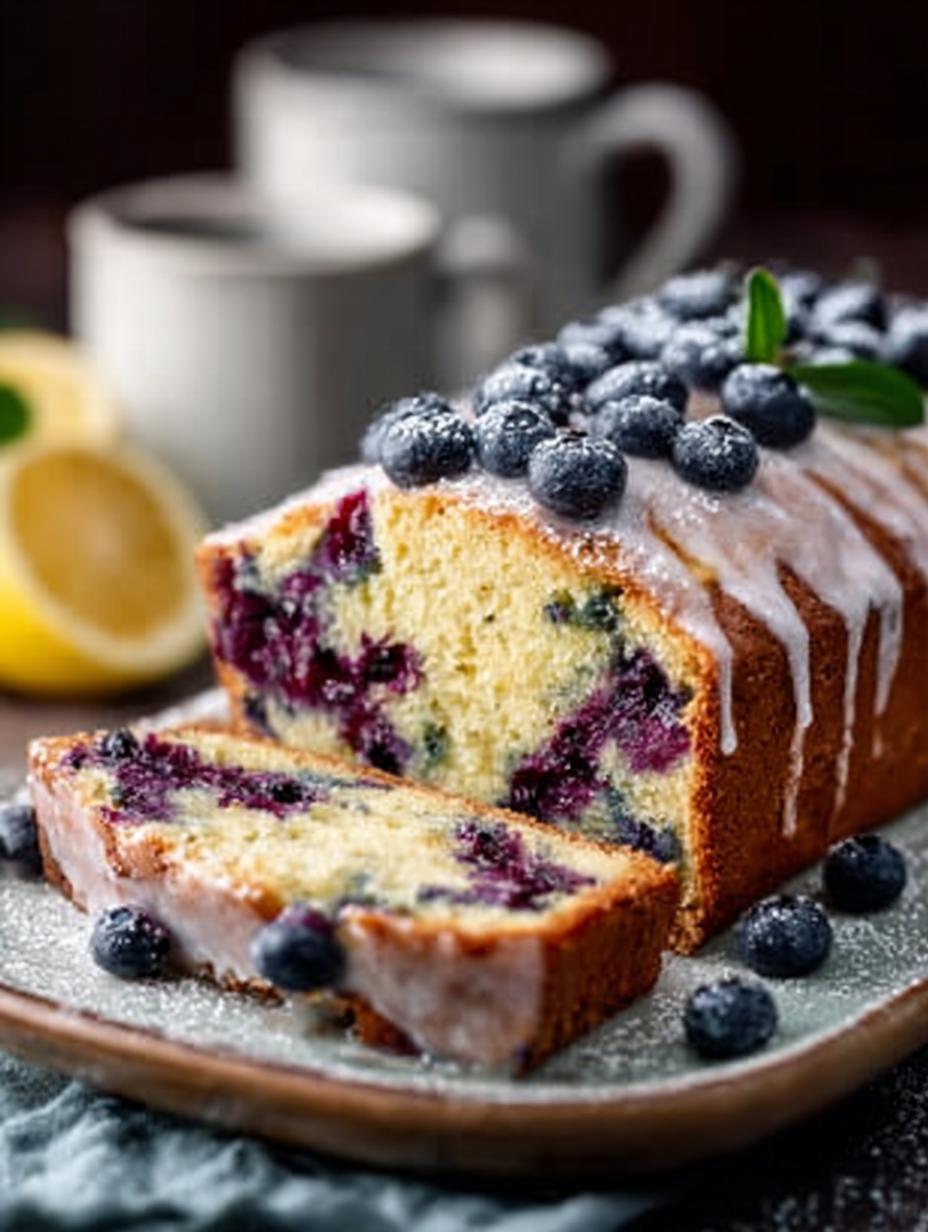 Delicious Blueberry Zucchini Lemon Loaf Recipe - Blueberry Zucchini Lemon Loaf - main visual representation