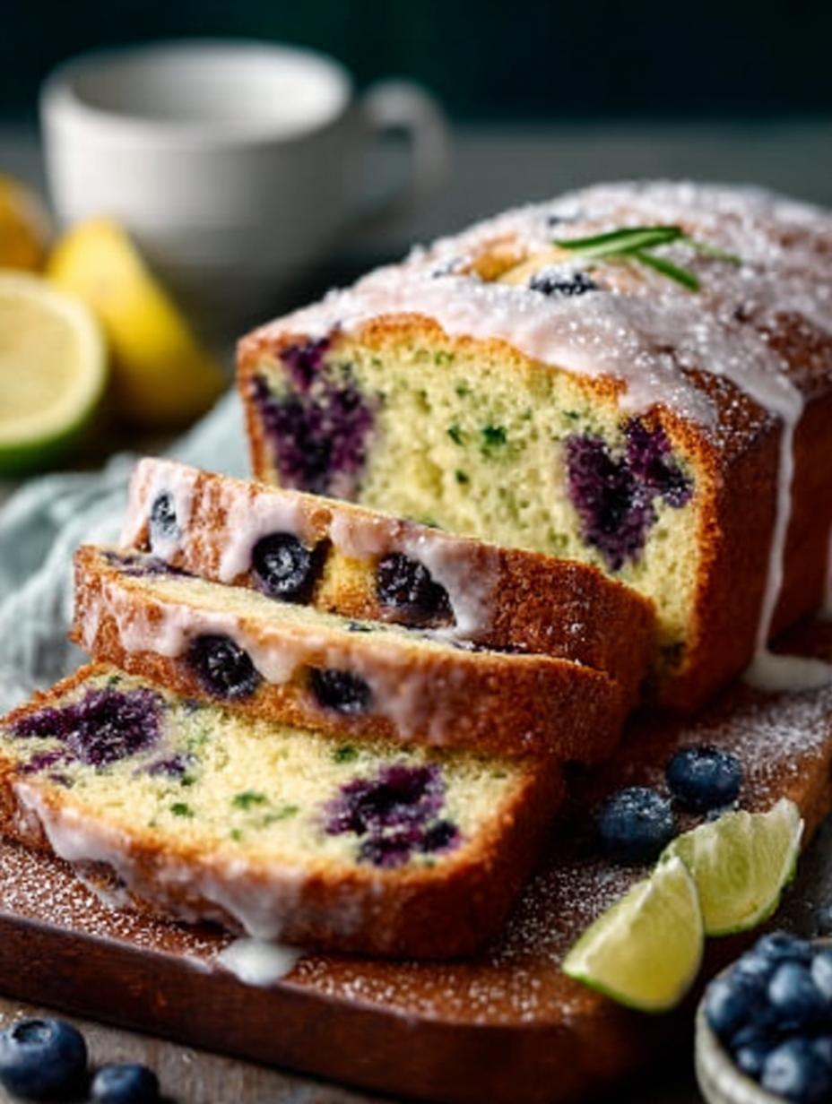 Blueberry Zucchini Lemon Loaf