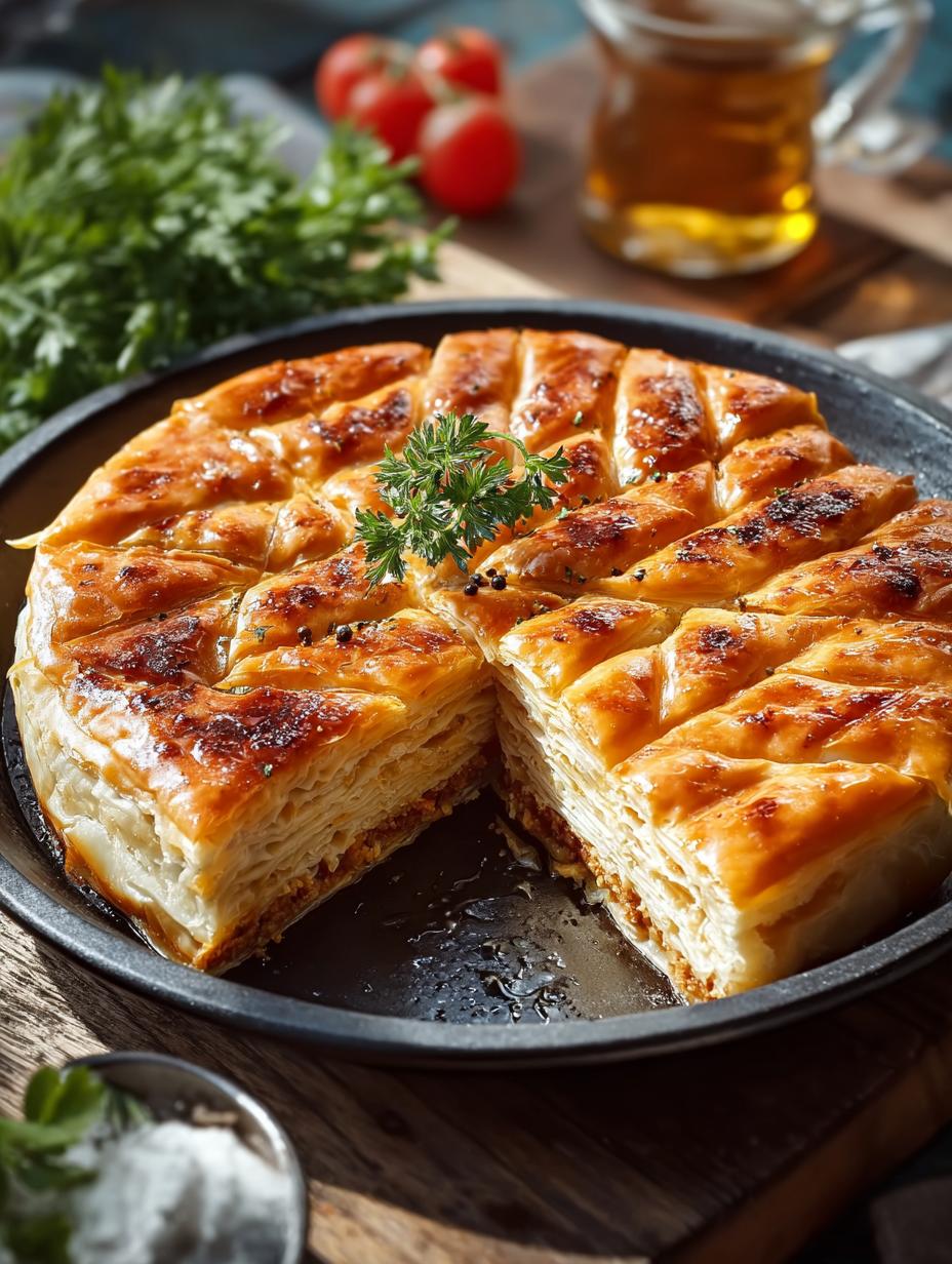 Bosnian Burek Savoury Filled: 5 Irresistible Secrets 4 Bosnian Burek Savoury Filled: 5 Irresistible Secrets - Bosnian Burek Savoury Filled - main visual representation