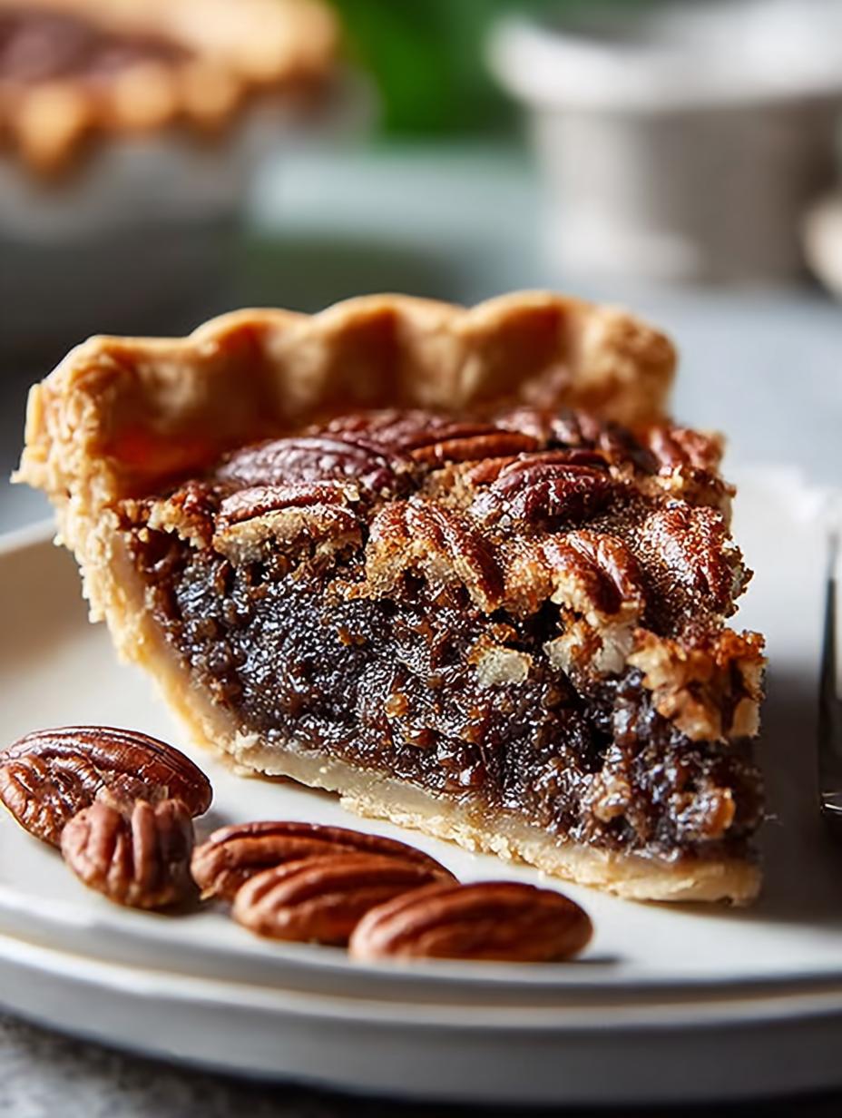 Indulgent Bourbon Chocolate Pecan Pie Recipe - Bourbon Chocolate Pecan Pie - additional detail