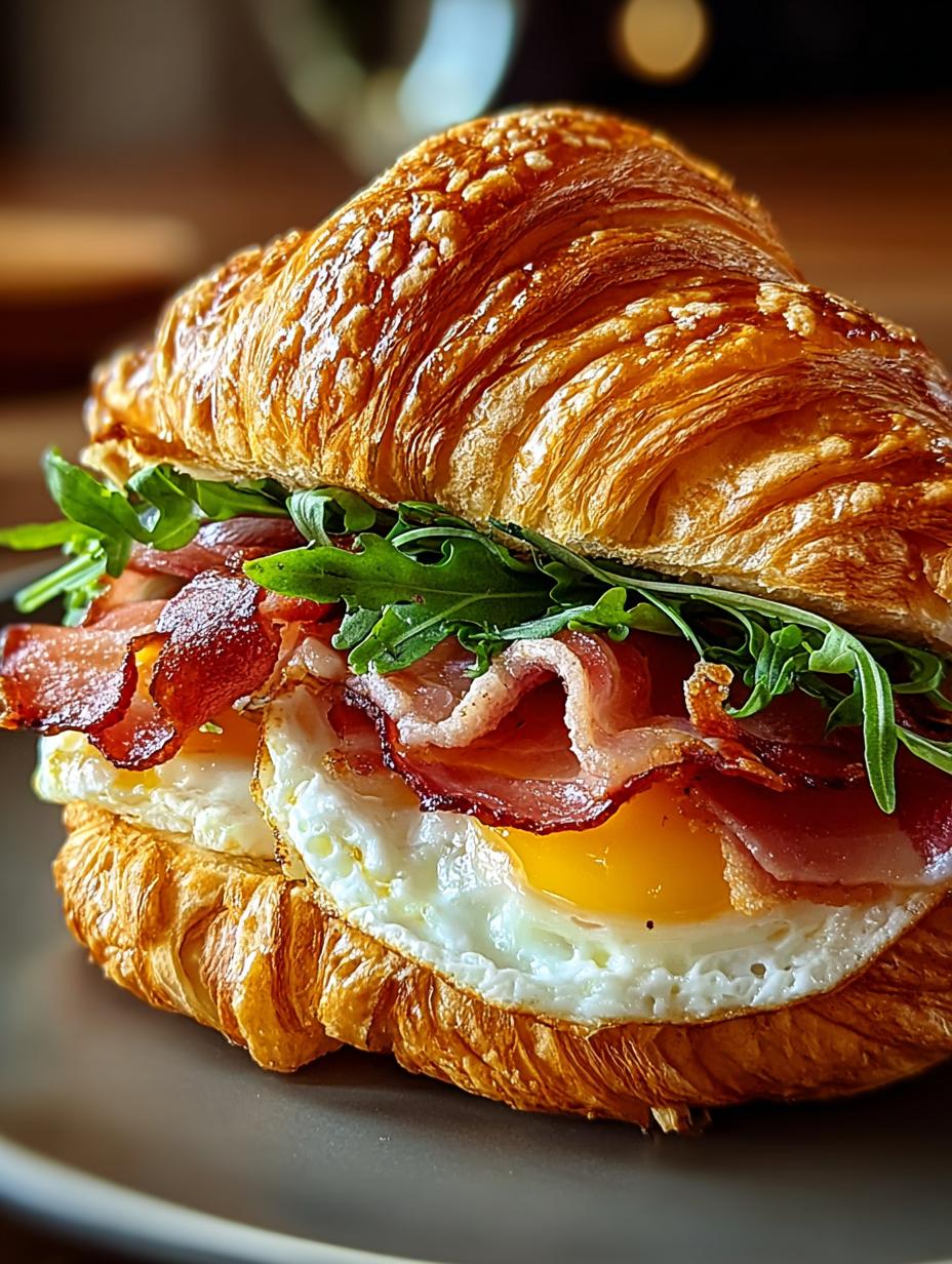 Breakfast Croissant Sandwich: 5 Ways to Enjoy This Delight 4 Breakfast Croissant Sandwich: 5 Ways to Enjoy This Delight - Breakfast Croissant Sandwich - main visual representation