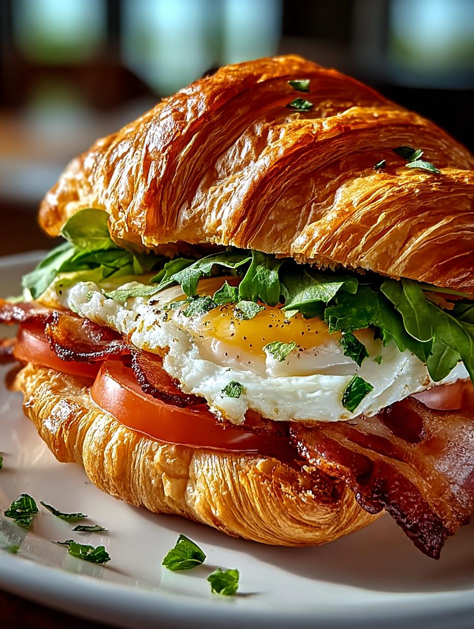 Breakfast Croissant Sandwich: 5 Ways to Enjoy This Delight - Breakfast Croissant Sandwich - additional detail