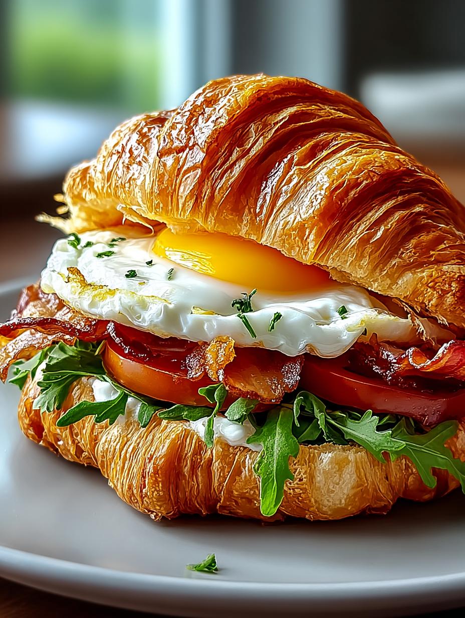 Breakfast Croissant Sandwich
