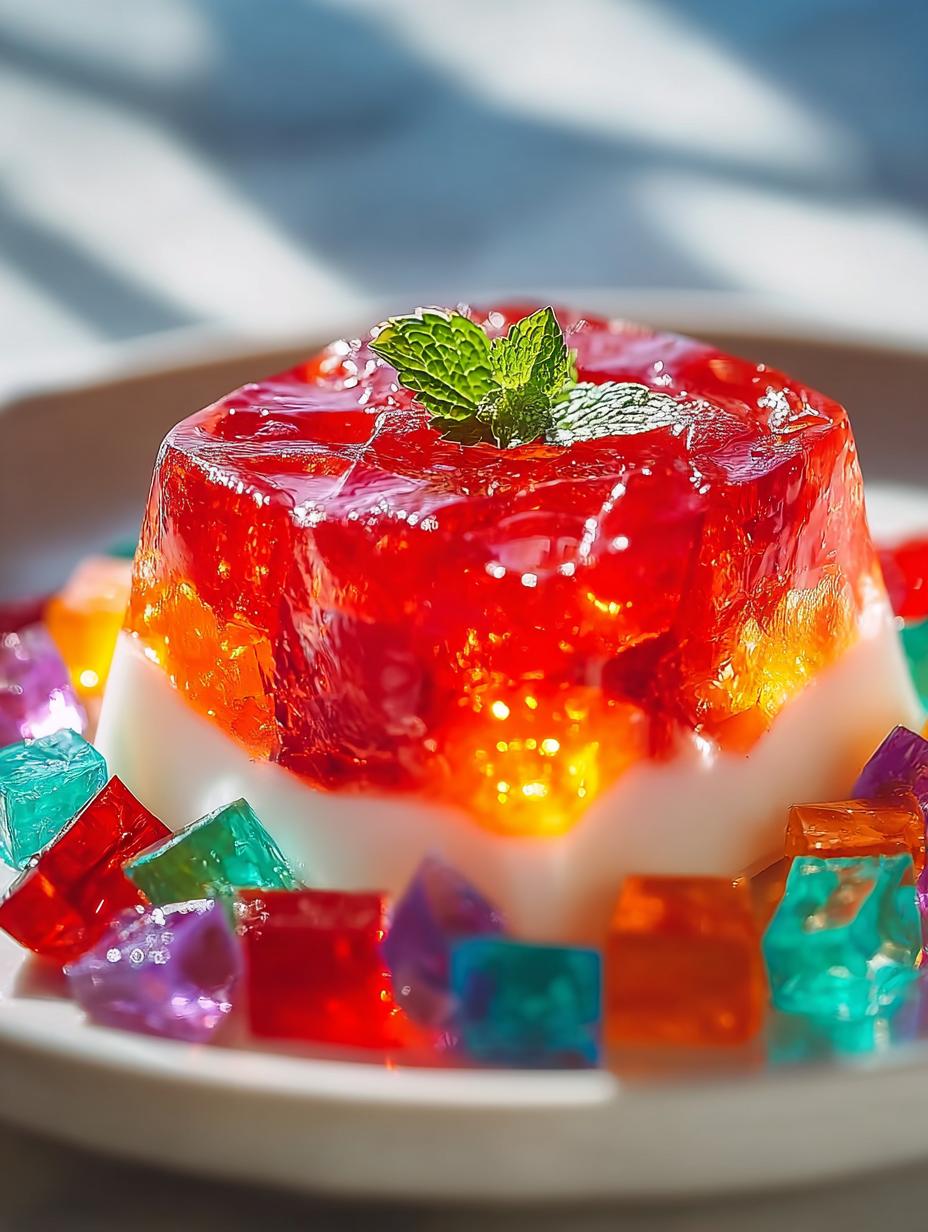 Colorful Broken Glass Jello That Will Wow Your Guests - Broken Glass Jello - additional detail