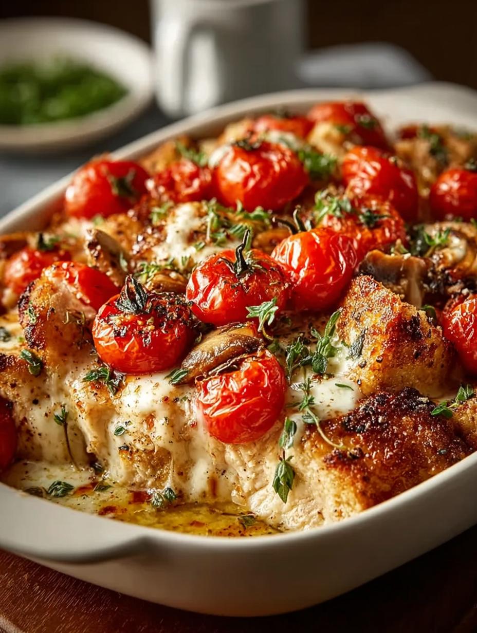 Delicious Bruschetta Chicken Casserole Recipe for Dinner - Bruschetta Chicken Casserole - additional detail