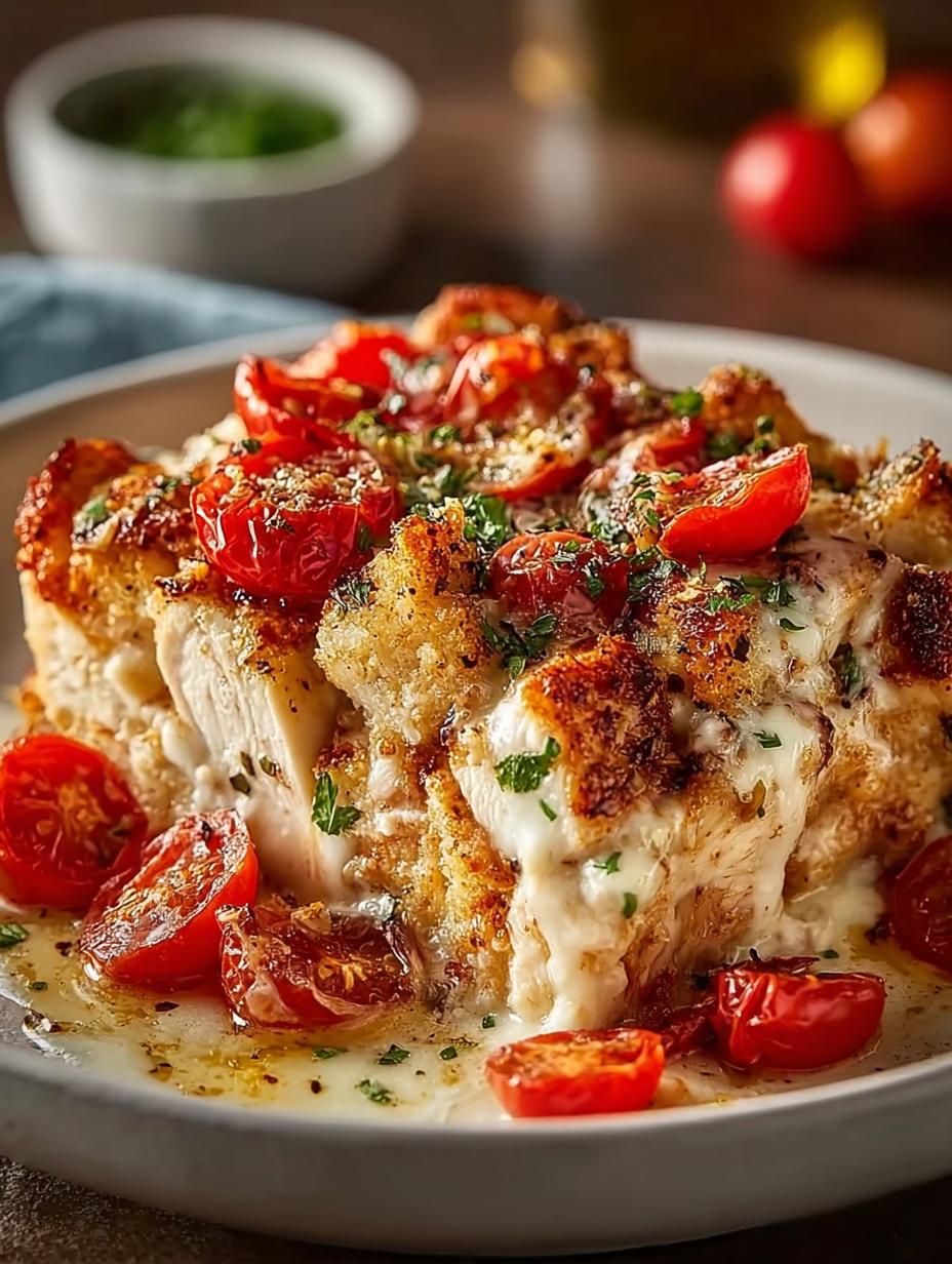 Bruschetta Chicken Casserole