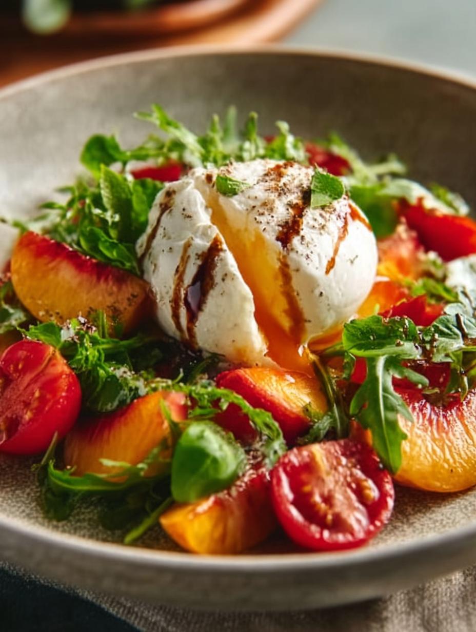 Burrata Peach Summer Salad