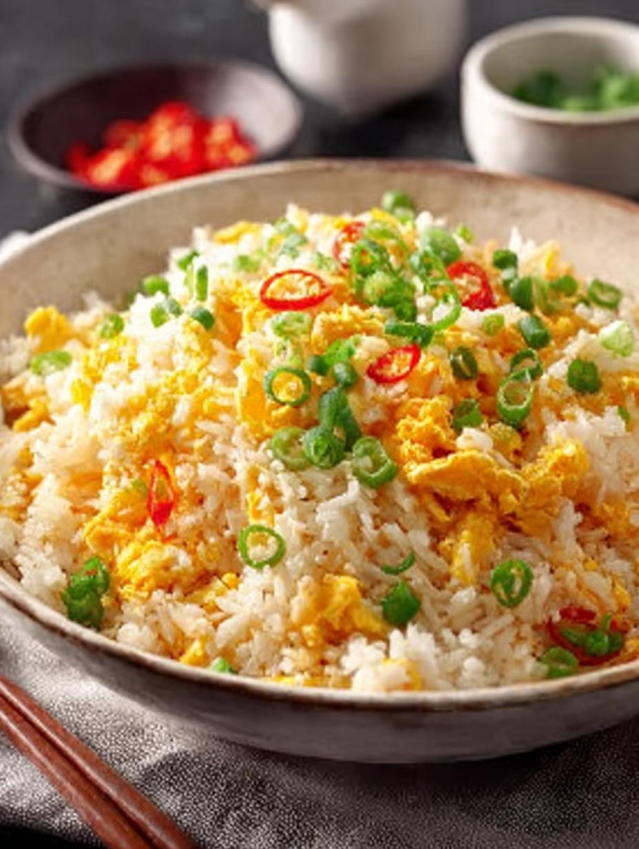 Cheesy Scrambled Egg Fried Rice: A Comforting Delight - Cheesy Scrambled Egg Fried - main visual representation