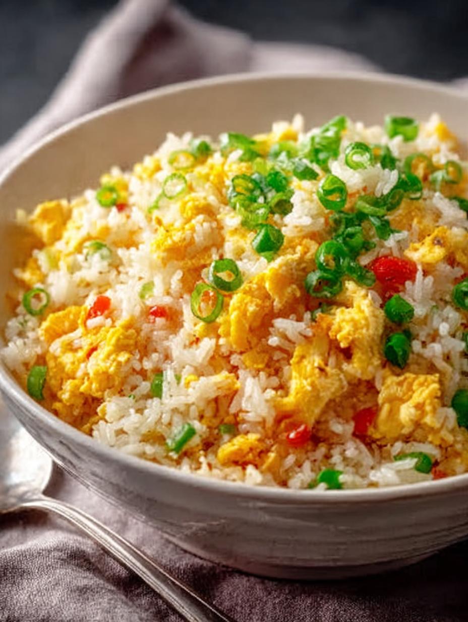 Cheesy Scrambled Egg Fried Rice: A Comforting Delight - Cheesy Scrambled Egg Fried - additional detail