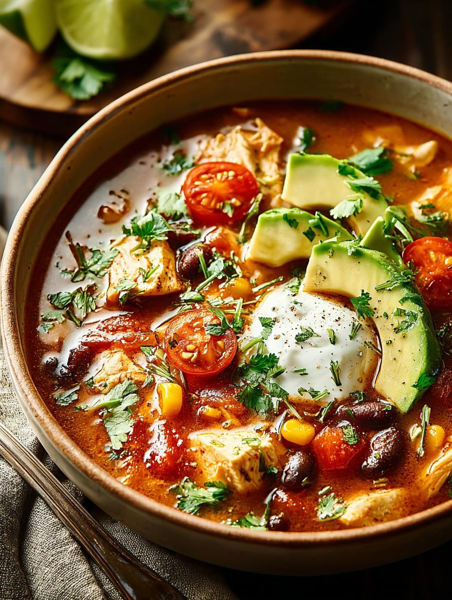 Chicken Taco Soup Comforting