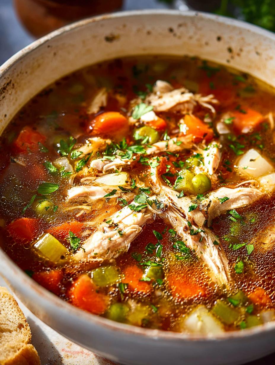 Hearty Chicken Vegetable Soup for Cozy Nights - Chicken Vegetable Soup - additional detail