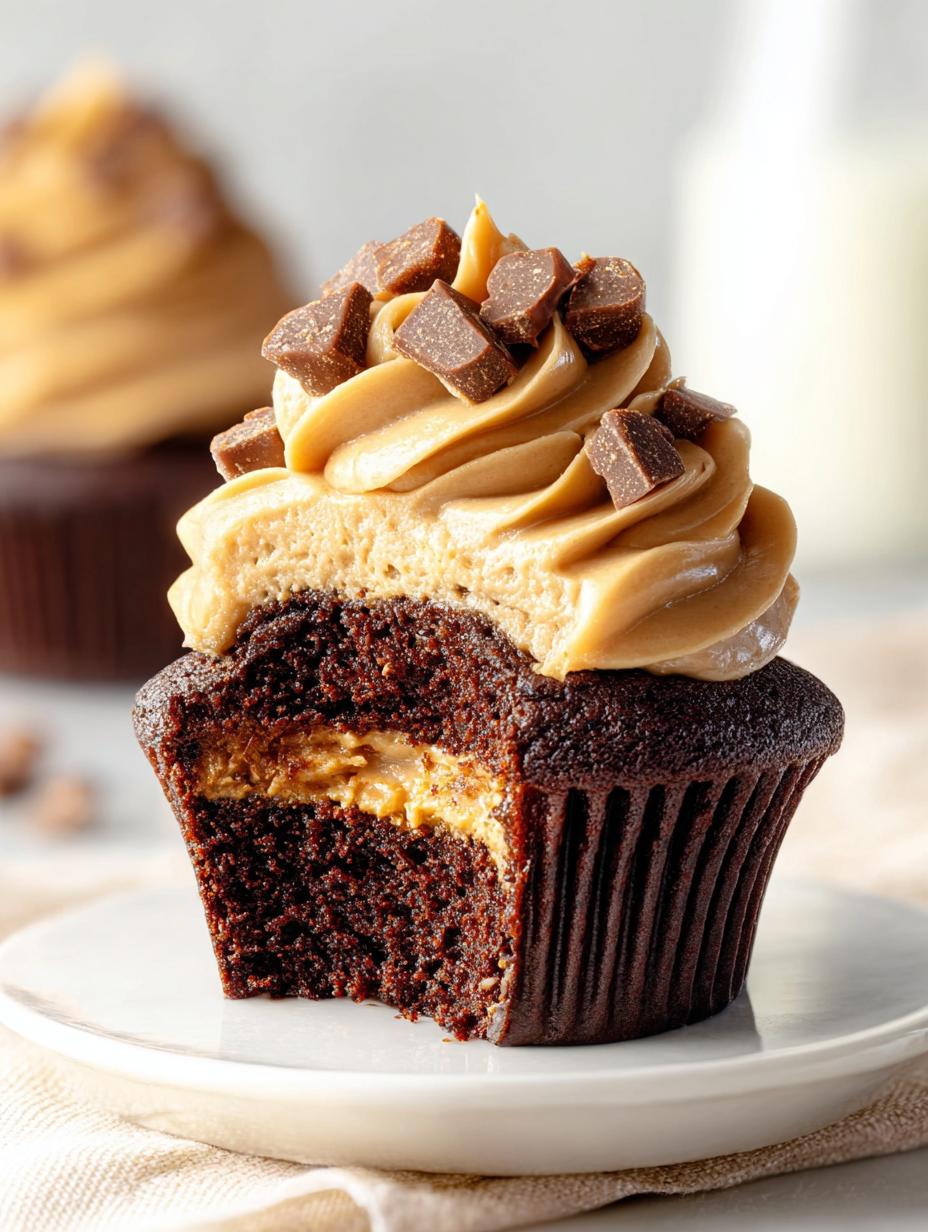Indulge in 12 Moist Chocolate Cupcakes Peanut Butter 4 Indulge in 12 Moist Chocolate Cupcakes Peanut Butter - Chocolate Cupcakes Peanut Butter - main visual representation