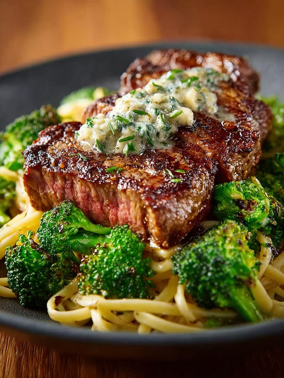 Delicious Cowboy Butter Steak Broccoli Linguine Recipe 4 Delicious Cowboy Butter Steak Broccoli Linguine Recipe - Cowboy Butter Steak Broccoli - main visual representation