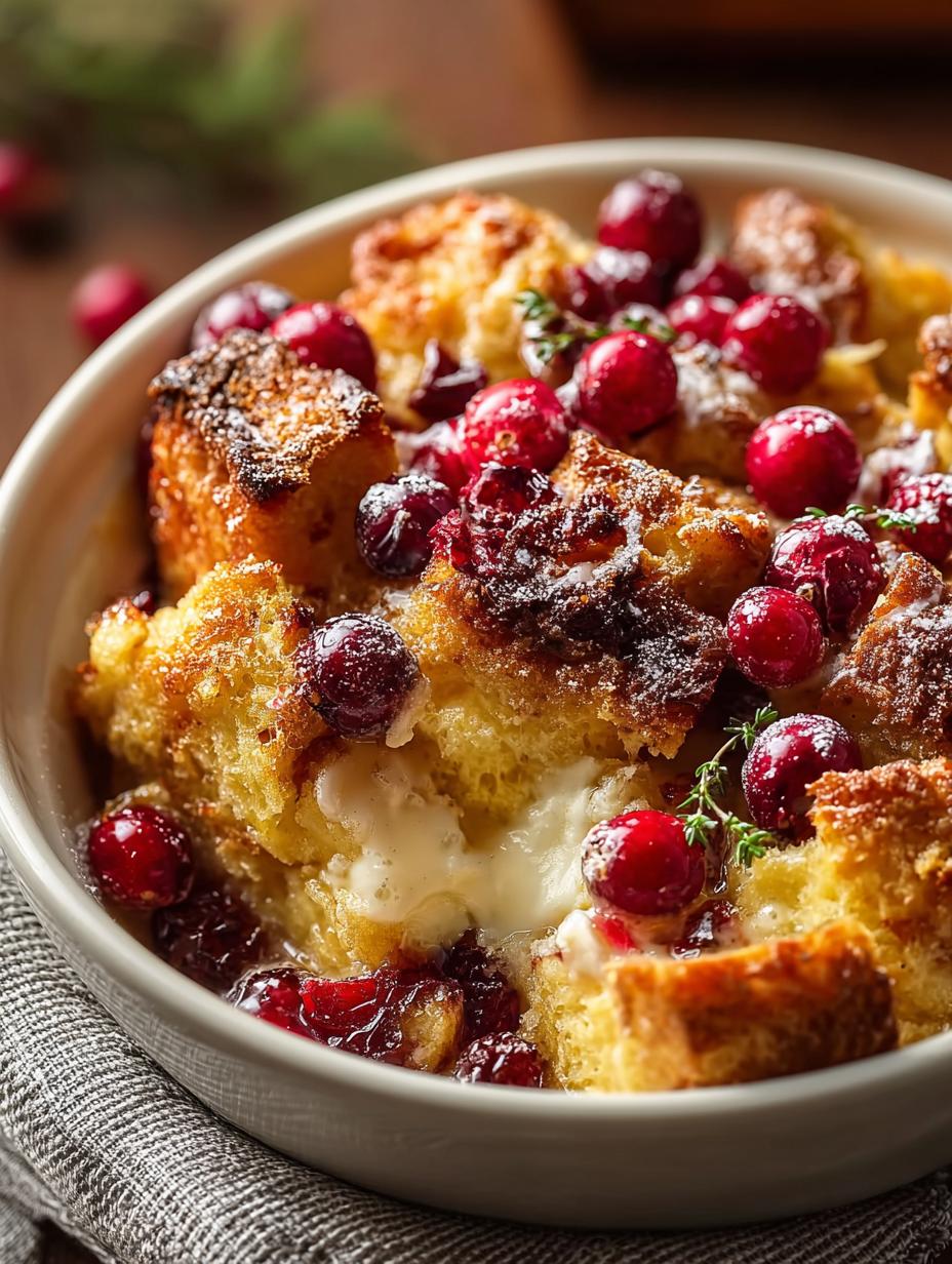 Cranberry Bread Pudding