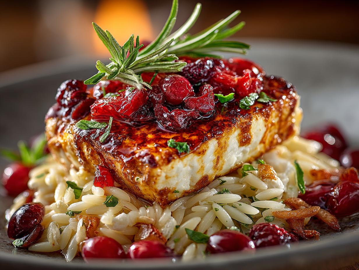Cranberry Goat Cheese Orzo