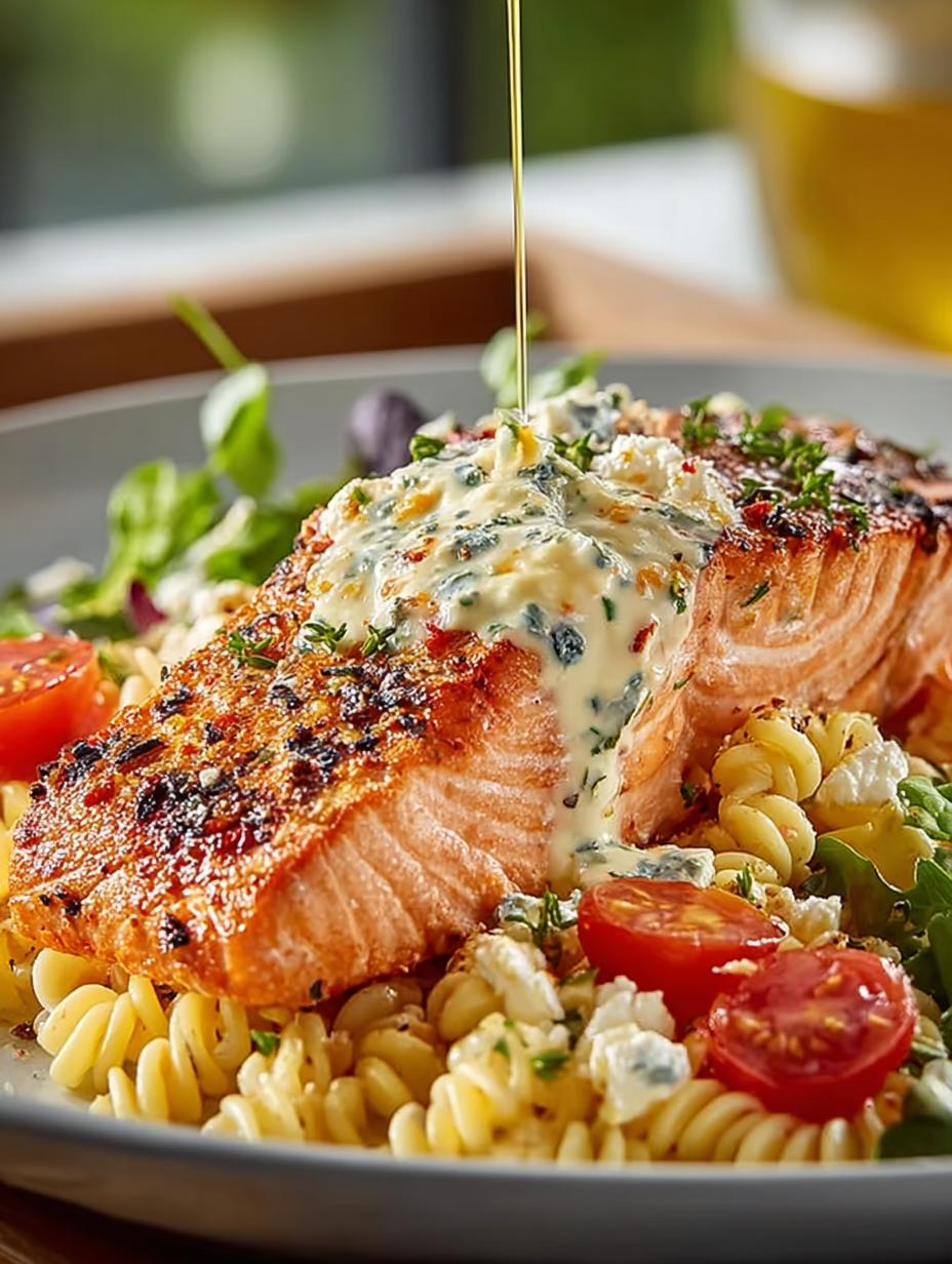 Creamy Baked Feta Salmon