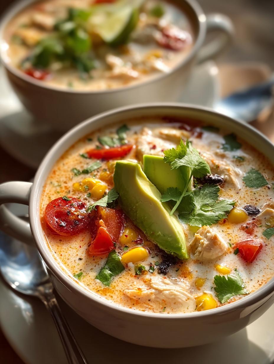 Creamy Chicken Taco Soup: 5 Comforting Bowls to Savor - Creamy Chicken Taco Soup - additional detail