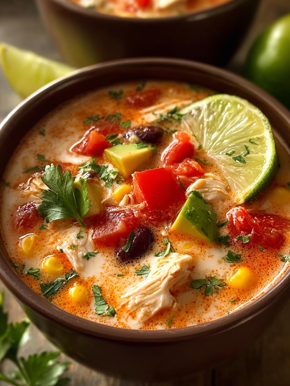 Creamy Chicken Taco Soup