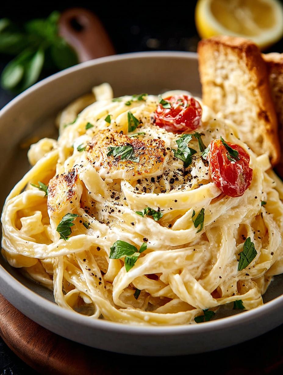 Creamy Fettuccine Alfredo Decadent