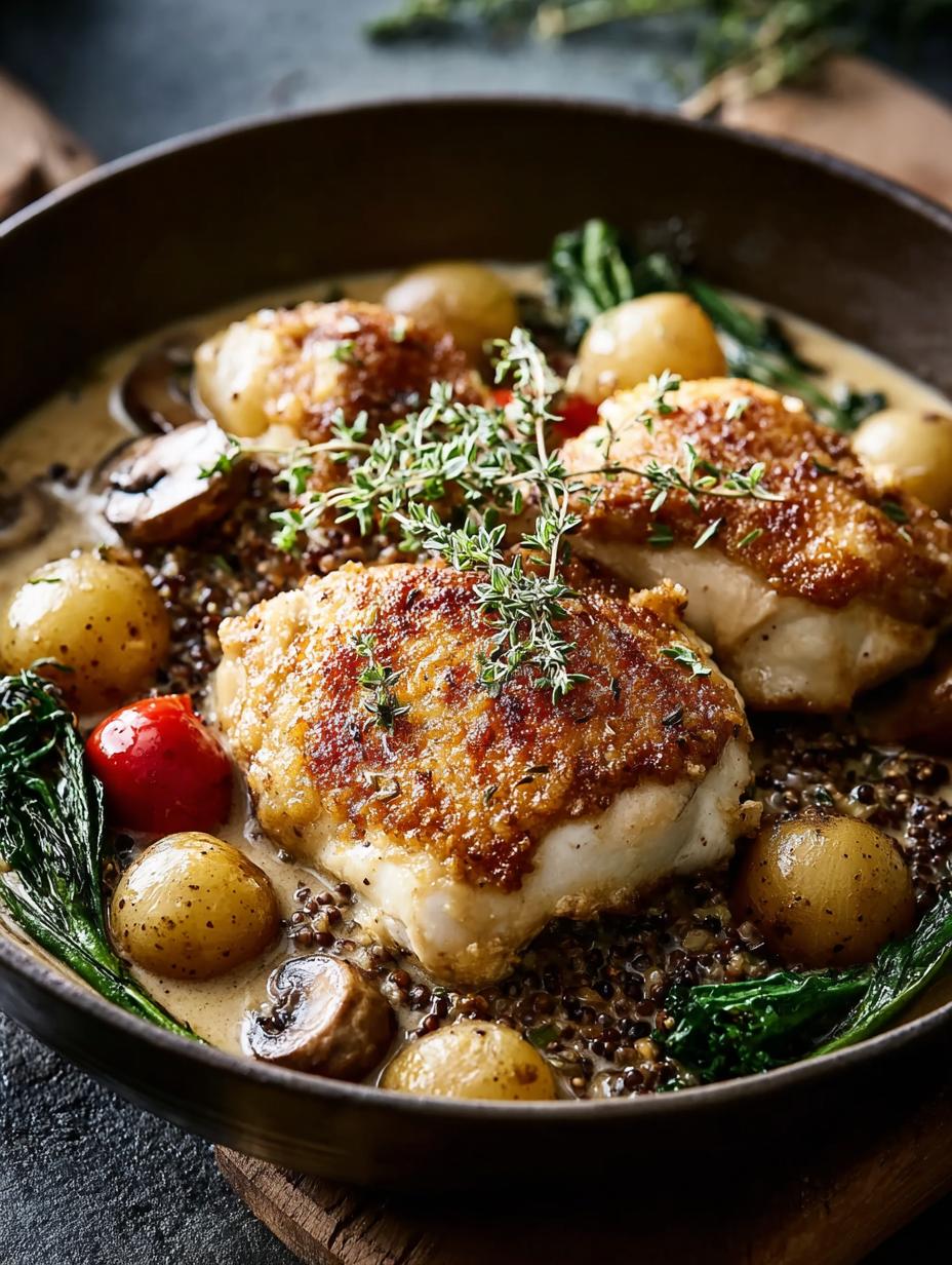 Creamy One Pan Chicken: 5 Steps to a Delectable Meal 4 Creamy One Pan Chicken: 5 Steps to a Delectable Meal - Creamy One Pan Chicken - main visual representation