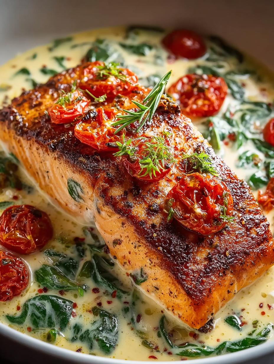 Creamy Tuscan Salmon with
