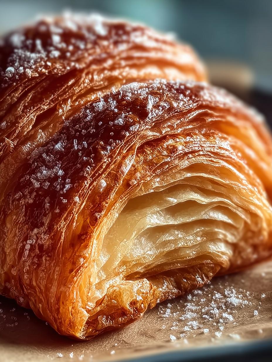 Crispy Croissant Layers Flaky
