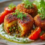 Crispy Lentil Pea Potato