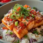 Crispy Salmon Rice Bowl