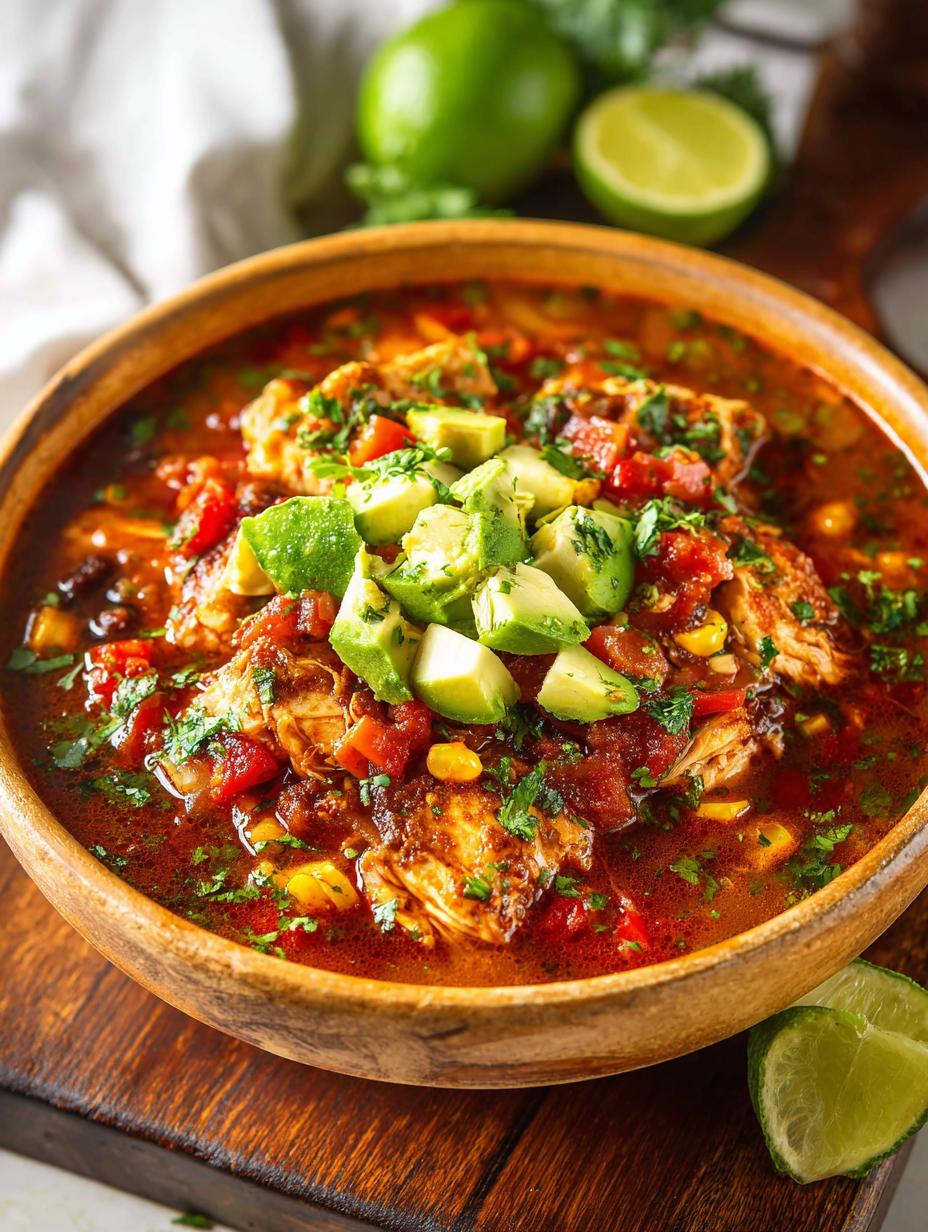 Crockpot Chicken Enchilada Soup