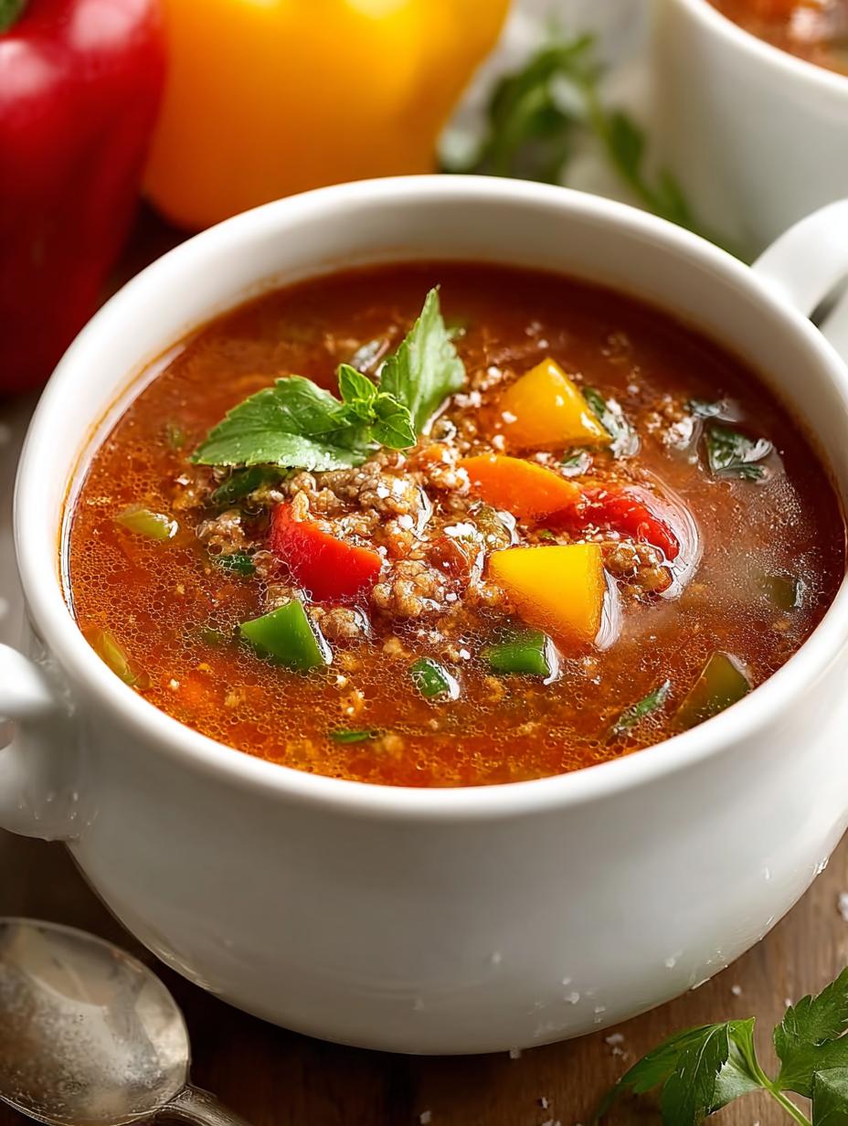 Crockpot Stuffed Pepper Soup: 7 Comforting Bowls 4 Crockpot Stuffed Pepper Soup: 7 Comforting Bowls - Crockpot Stuffed Pepper Soup - main visual representation